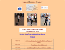 Tablet Screenshot of israelidancingsydney.com.au